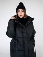 Пуховик ko-ko-ko зимний женский черный
