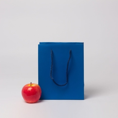 Пакет 19x23x9, синий, меловка