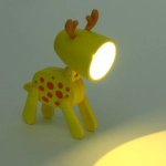 Настольная лампа «Sweet - Жирафик» LED 5,5*5,5*9,6 см, батарейки AG3 0.2W, Желтый