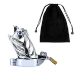 Серебристый сувенирный пояс верности в виде петуха (Цвет: серебристый)