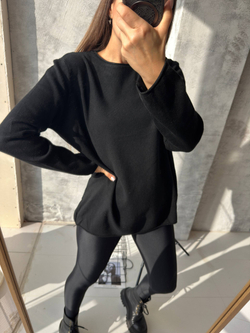 Свитер жен. 8010 чер.