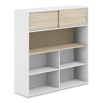 Стеллаж-комбо с антресолью и тканевым экраном AG.252.220.662.BG ALLEGRO (АЛЛЕГРО)