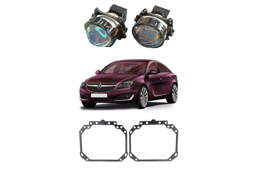 Комплект для замены штатных галогеновых линз Hella 2 Opel Insignia I дорестайлинг 2008-2013