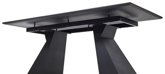 Стол БОГАРТ 200 TITANIUM BLACK PULIDO, керамика / Черный