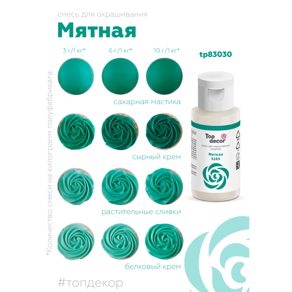 Пищевой краситель гелевый "Мятный"