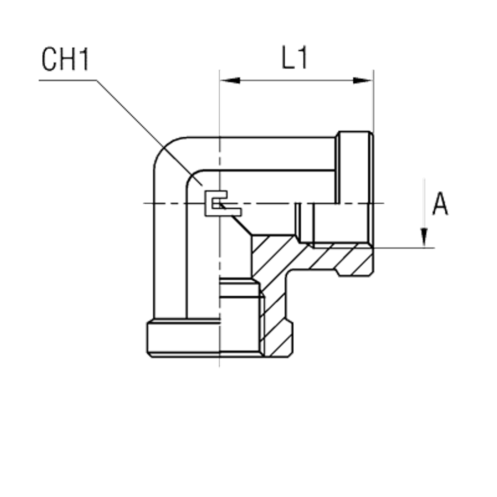 Соединение PS90 BSP 1/8