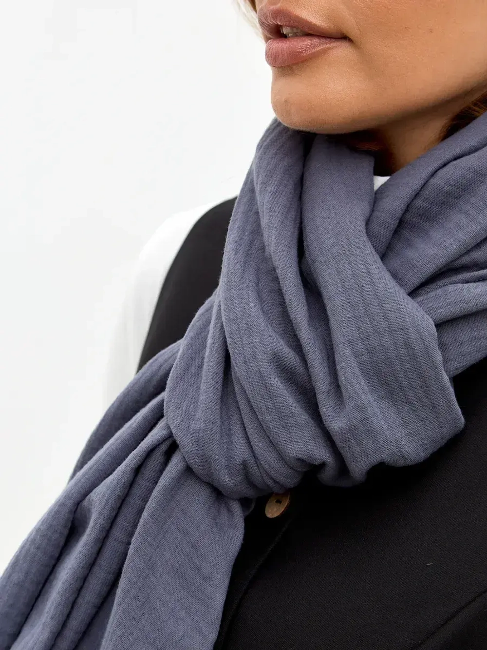 Шарф палантин из муслина