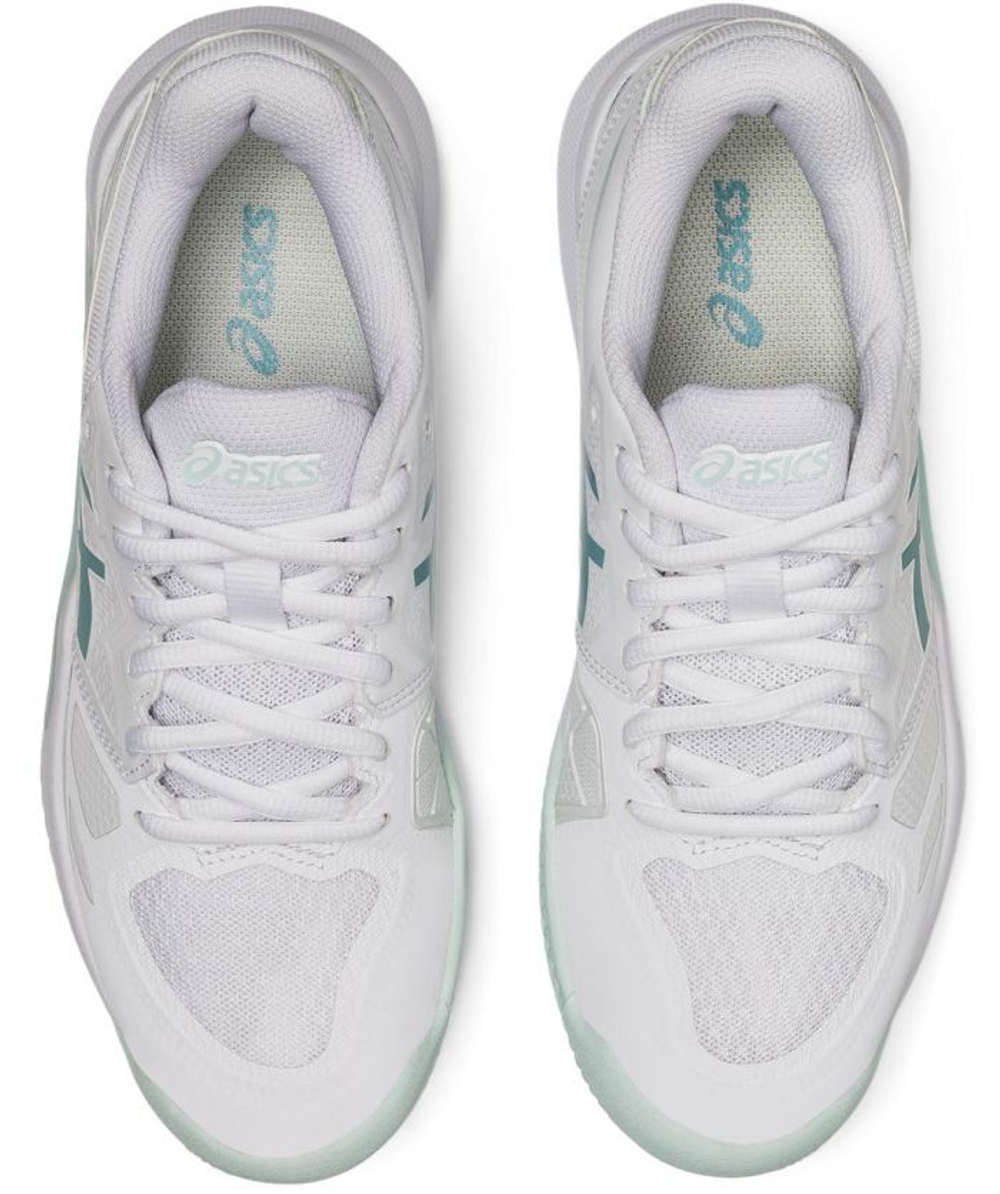 Женские Кроссовки теннисные Asics Gel-Challenger 13 Clay - white/smoke blue