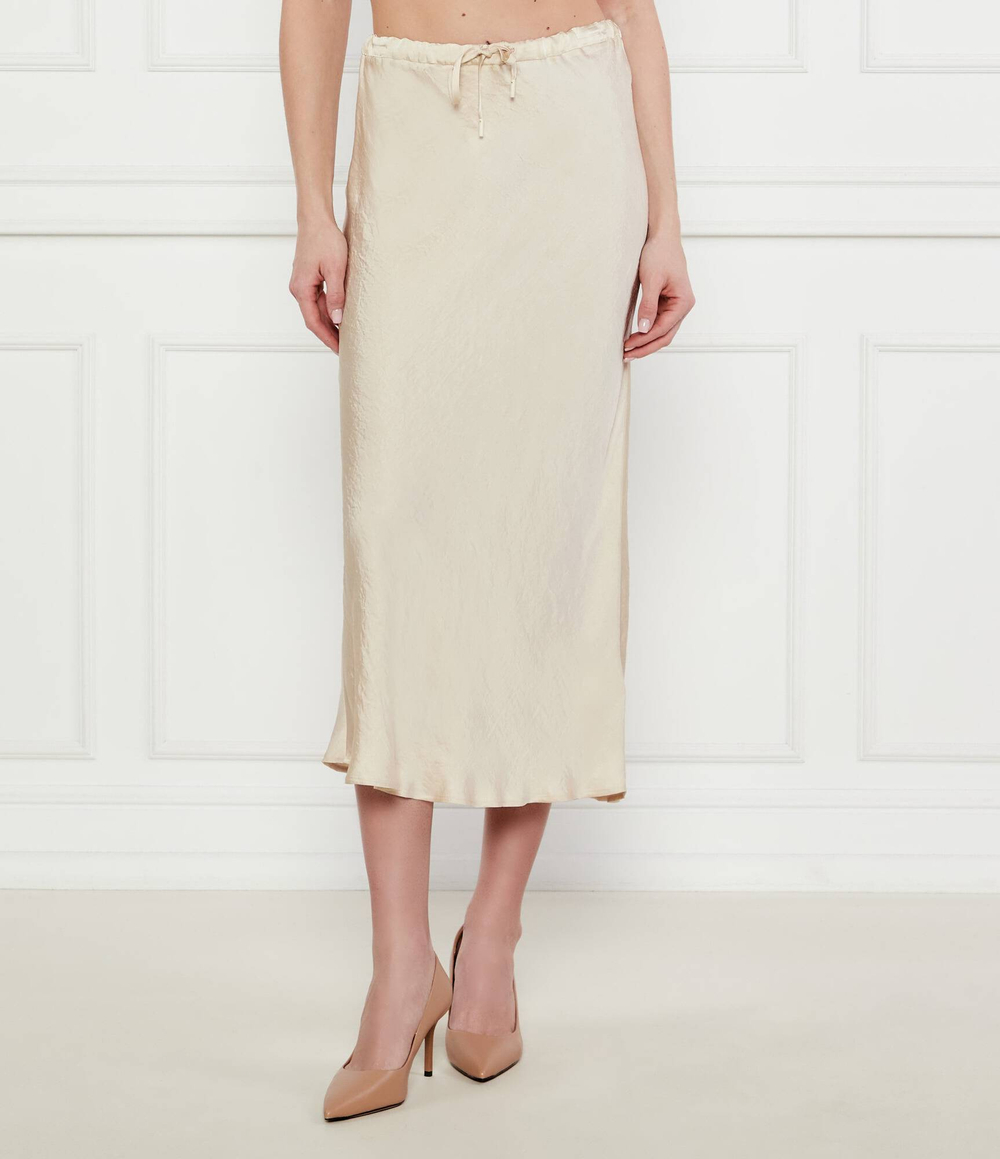 Сатиновая юбка NO Marella SPORT - бежевый(31010552)