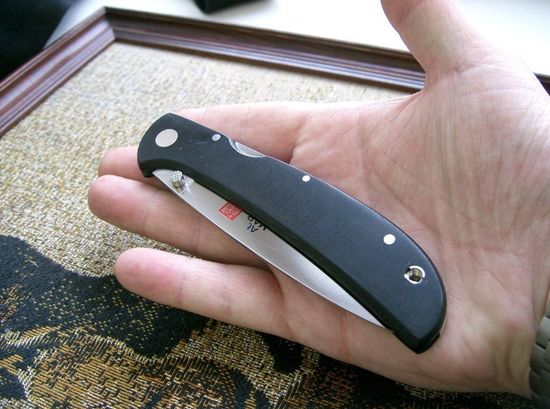 Складной нож AL Mar Eagle Ultralight AL/1005UBK4 c клинком из стали AUS-8, рукоять микарта