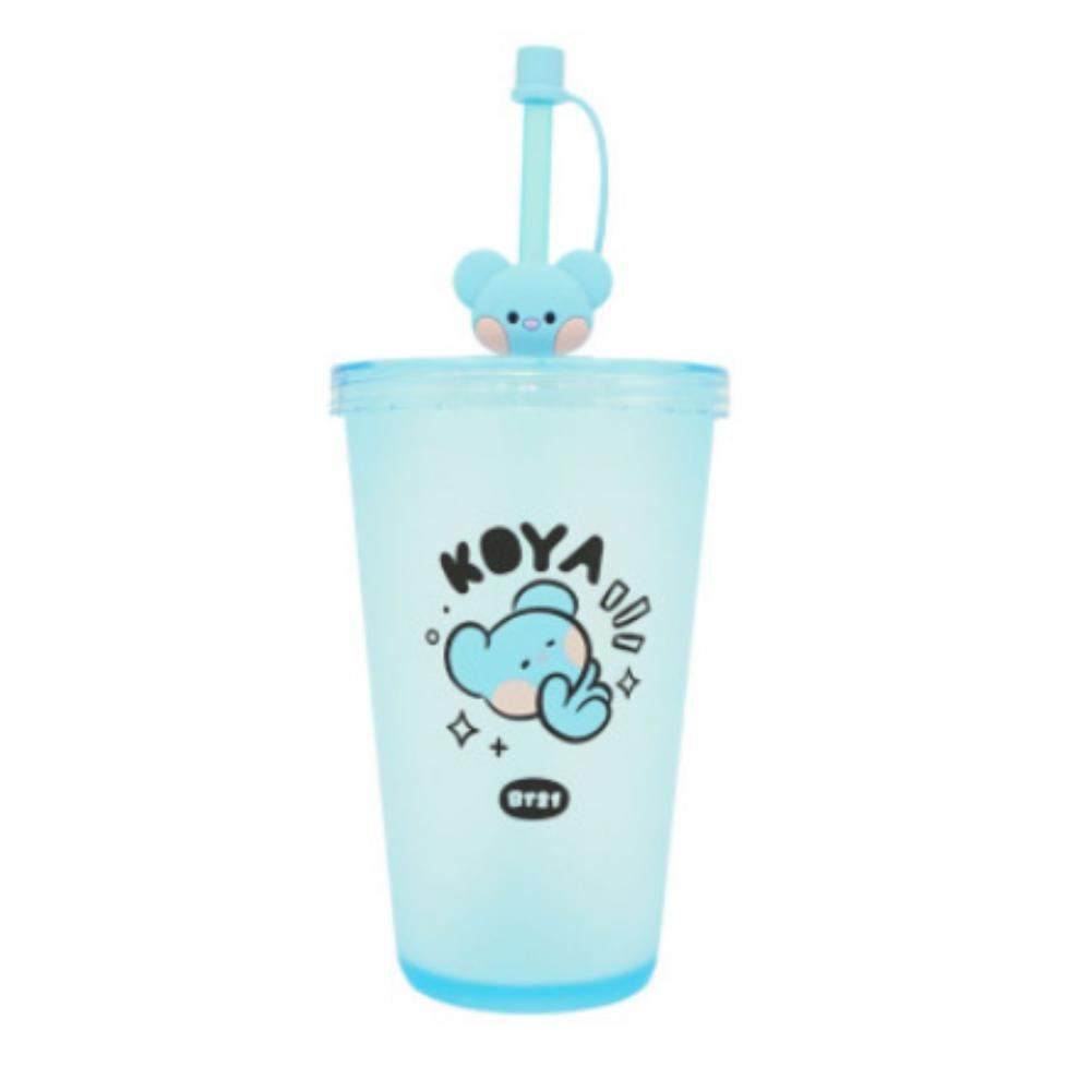 Стакан для напитков с трубочкой BT21 Koya, лицензионная серия