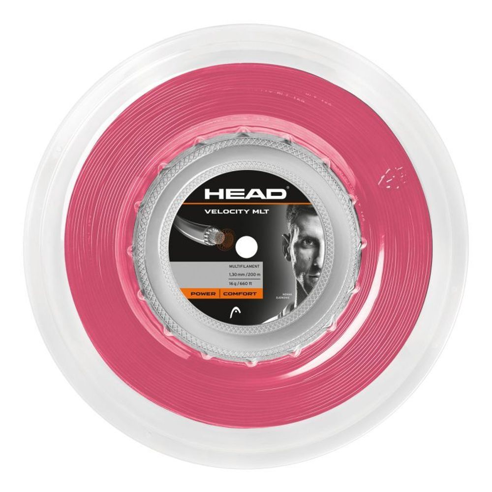 Теннисные струны Head Velocity MLT (200 m) - Розовый