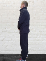 3058 Жакет мужской на замке флис темно-серый (56)