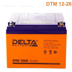 Аккумуляторная батарея Delta DTM 1226 (12V / 26Ah)