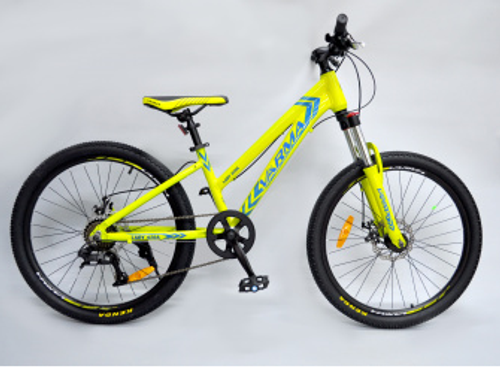 Велосипед 24" Varma LADY 420A, р.12, Жёлтый, 7ск ал.