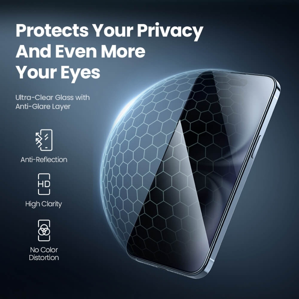 Защитное стекло Nillkin Guardian Full Антишпион для iPhone 16