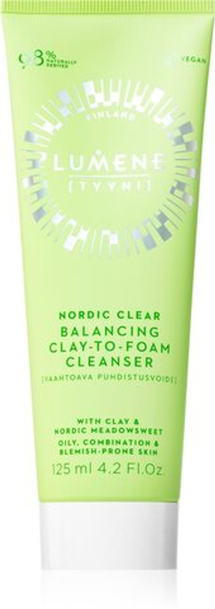 Lumene TYYNI Nordic Clear - очищающая пенка для снятия макияжа для жирной и проблемной кожи /   125  ml  / GTIN 6412600826654