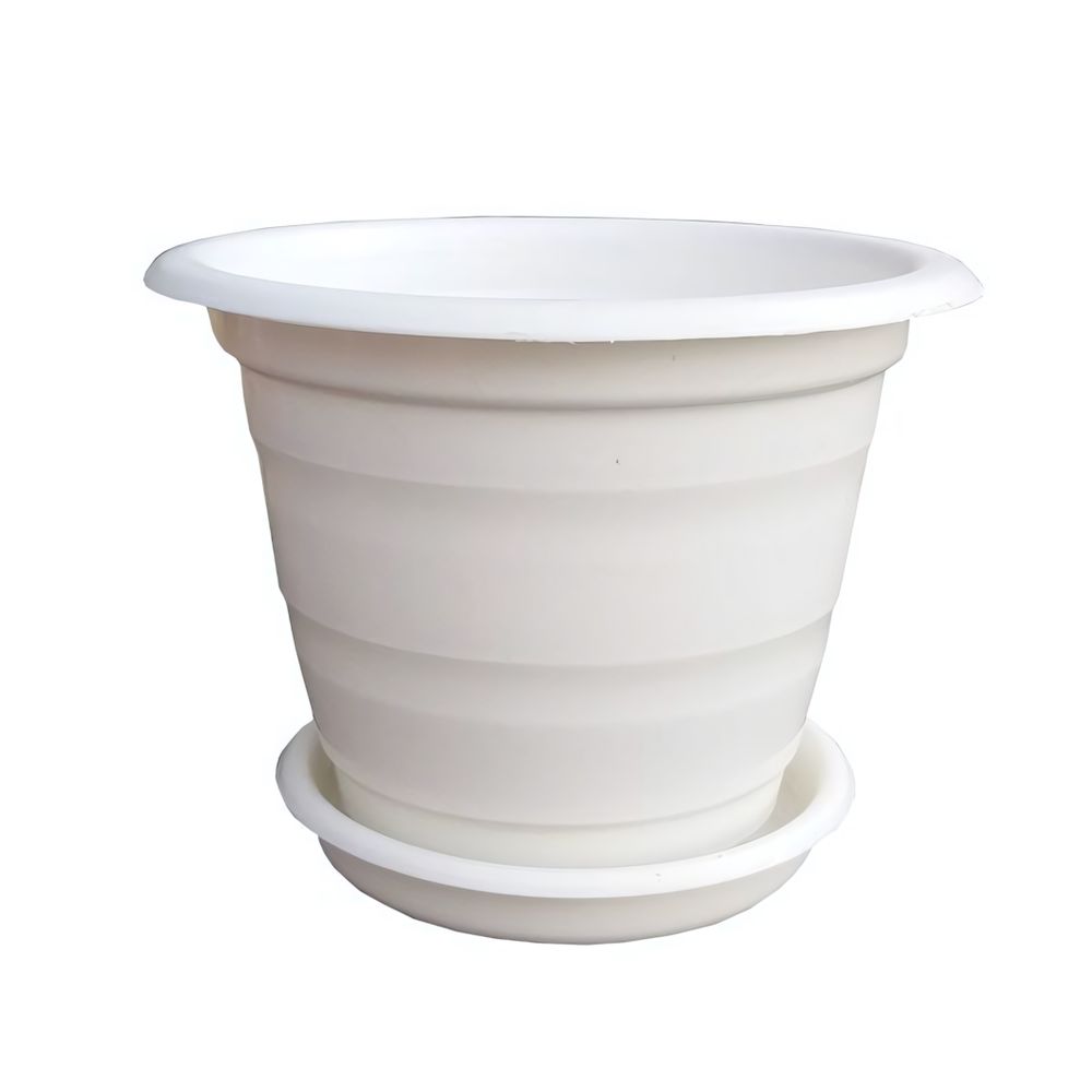 Вазон с поддоном 2 л. белый