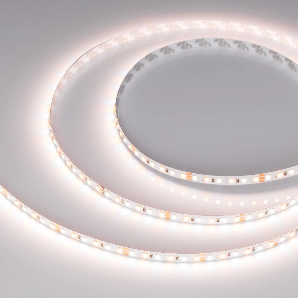 Светодиодная лента RT-A120-8mm 12V White-MIX (9.6 W/m, IP20, 2835, 5m) (Arlight, Изменяемая ЦТ) 013126(2)