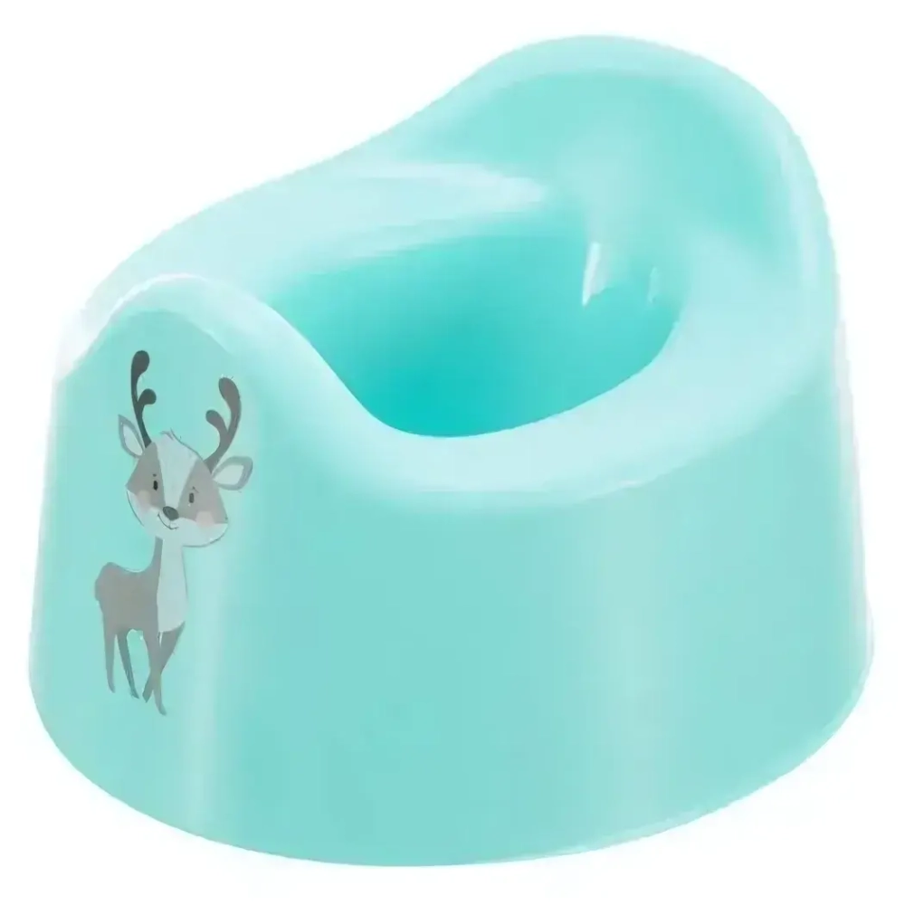 Горшок детский с декором 275х170 мм (зеленый)