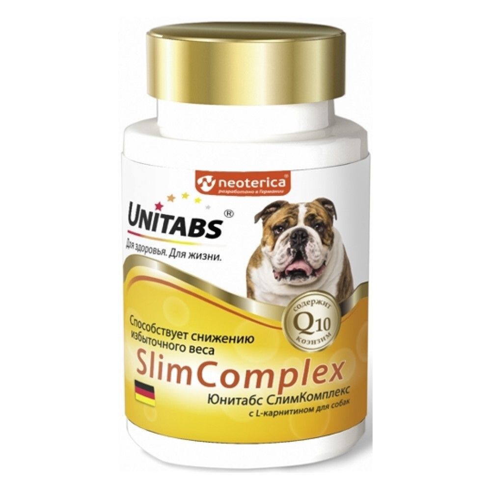 Витамины для снижения веса собак (Unitabs SlimComplex) 100 таб
