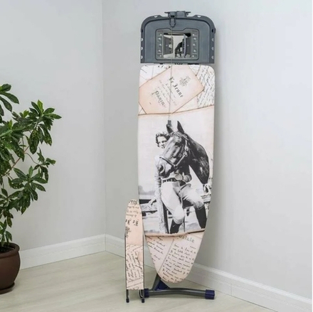 НИКА Доска гладильная 1220х400мм с девушкой и лошадью HГ/11