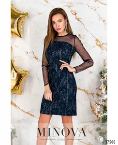 Платье 1156-синий Minova