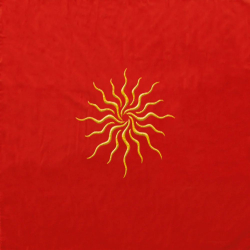 Скатерть для гадания на картах Таро "Солнце" (80 см х 80 см) / Lo Scarabeo