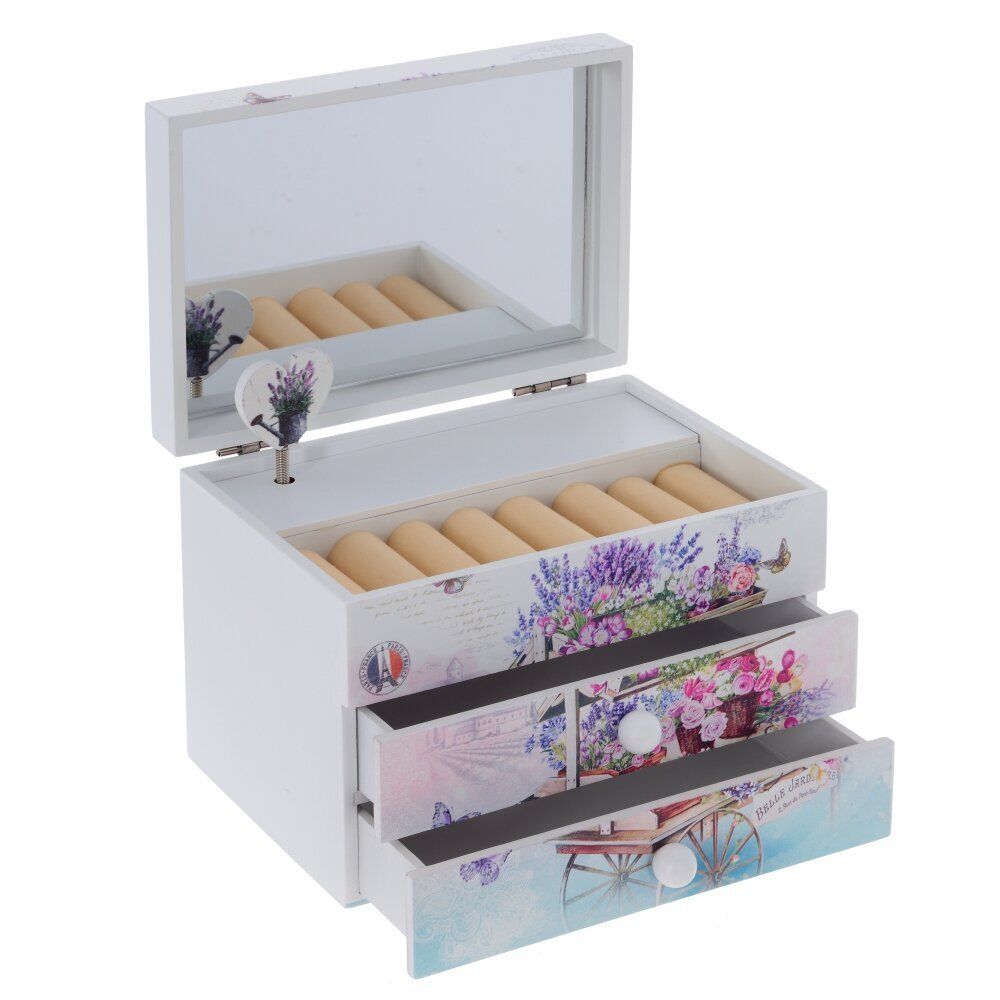 GAEM Шкатулка для украшений музыкальная, L17 W12,5 H13 см