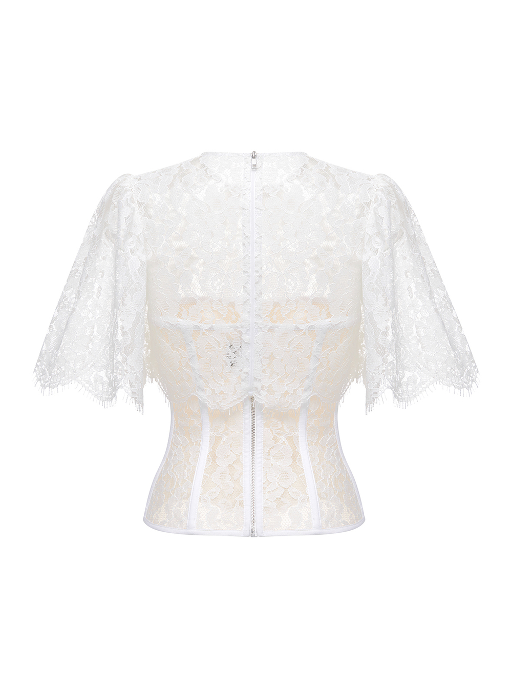 Топ корсетного типа из кружева