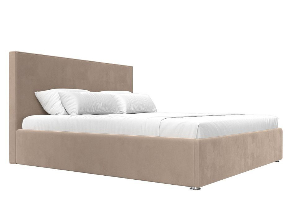 Кровать интерьерная Кариба 200, Бежевый, Велюр, 108386