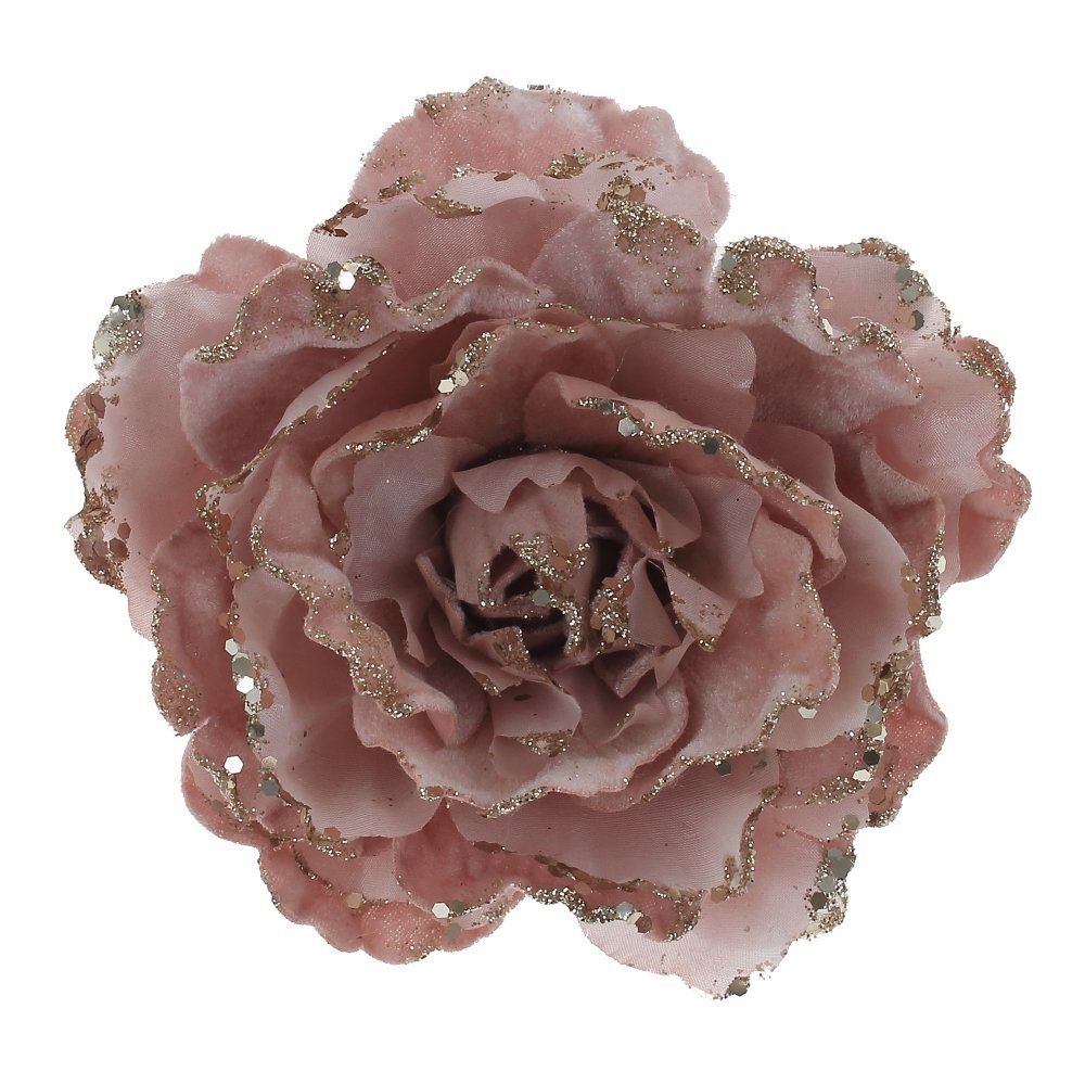 GAEM Цветок искусственный "Роза" (на клипсе), L10 W10 H16 см