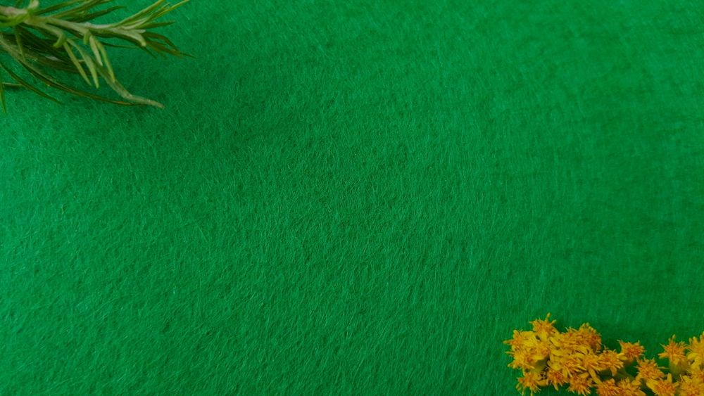 Фетр средней жесткости 2 мм, ширина 1 м, 215,4 гр/м2, зеленый