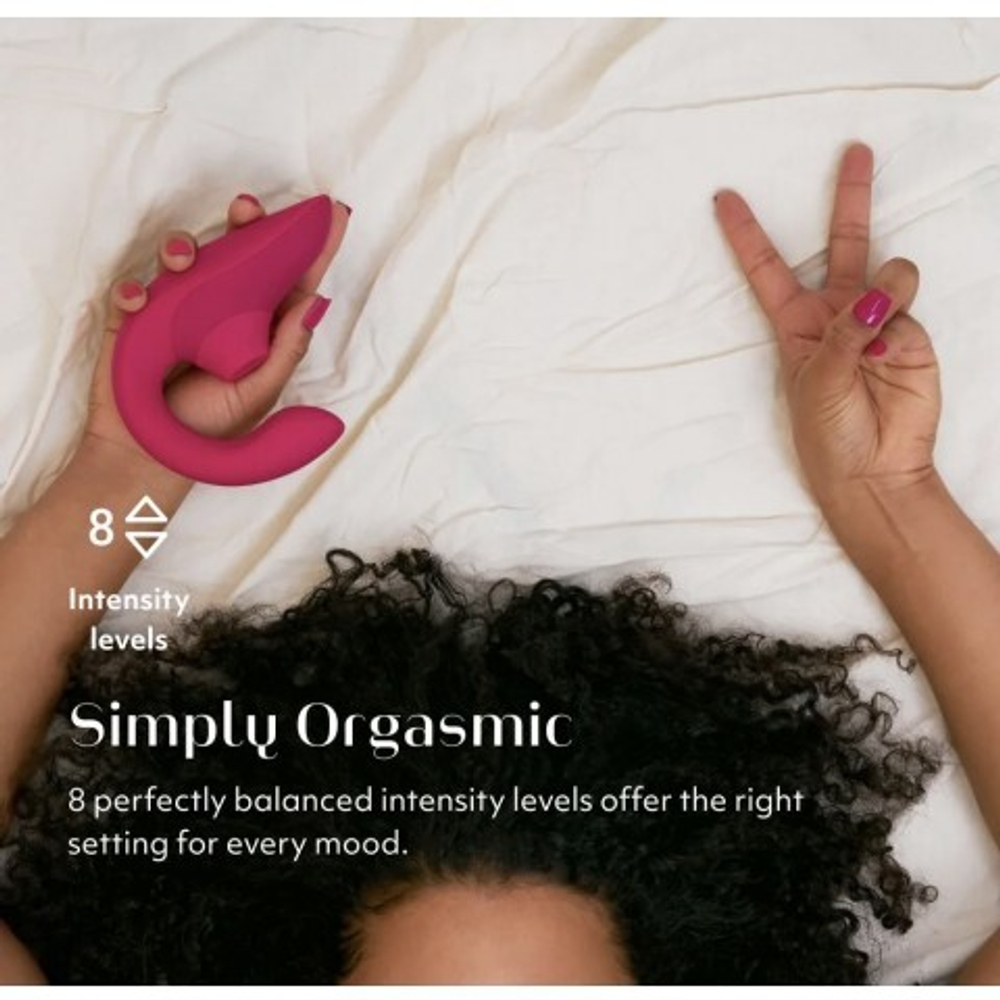 Бесконтактный клиторальный стимулятор Womanizer Blend, малиновый