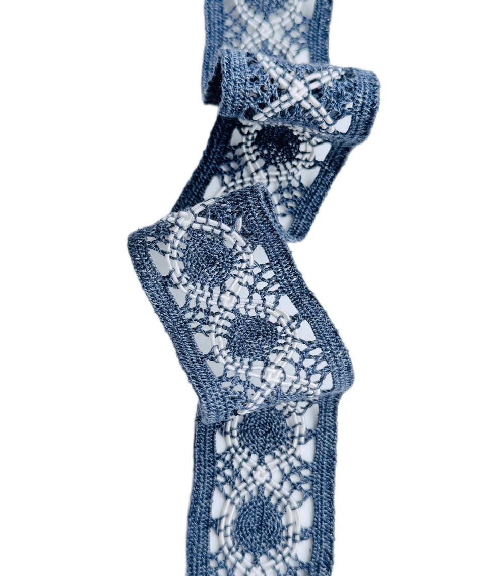 Кружево хлопковое в джинсовом стиле ш-5 см. Испания