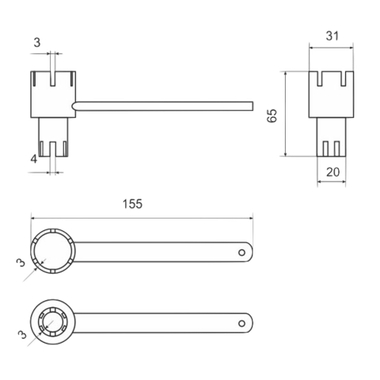 Ключ клапана Bravo/МНЕВ 2000/2001/2005/2014/VA100