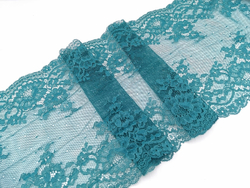Эластичное кружево, ОПТ, 23 см, малахит, (Арт: EK-2614), м
