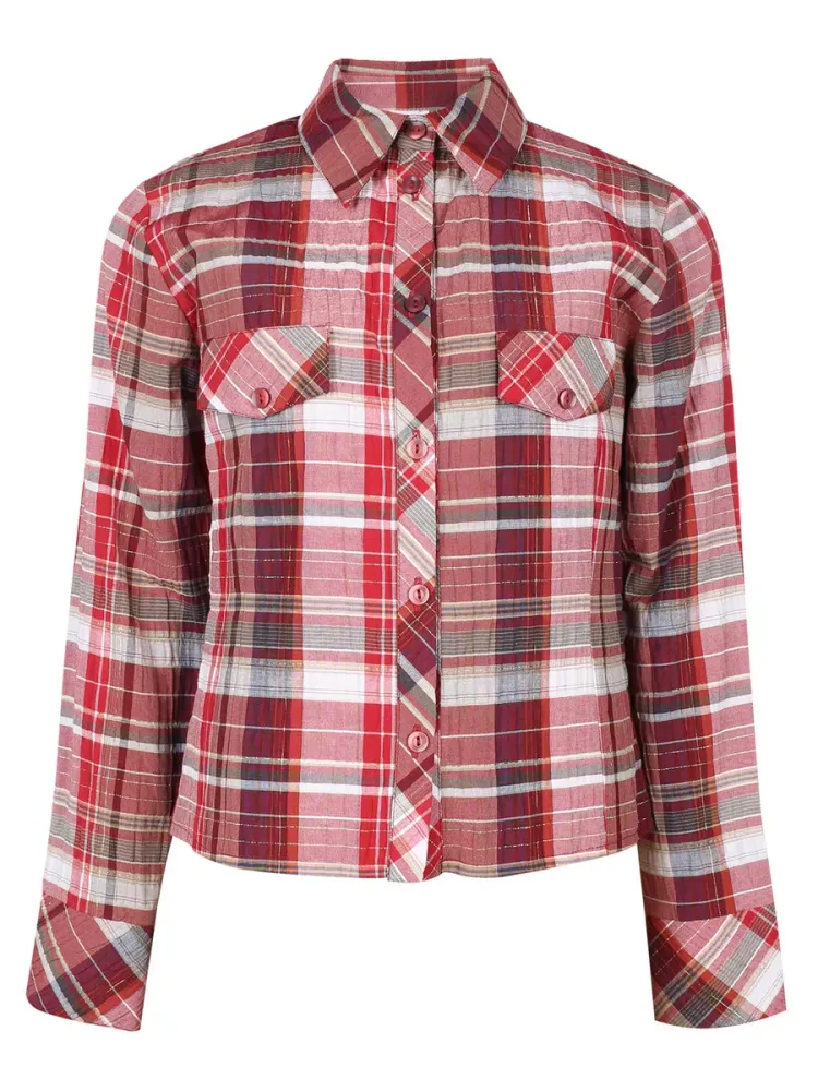 Блузка в клетку REMIX