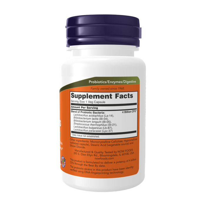 Ацидофильные лактобактерии, 4x6 Acidophilus, Now Foods, 60 вегетарианских капсул 2