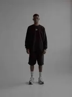 Толстовка One Two Raglan Sweatshirt Logo Black черная