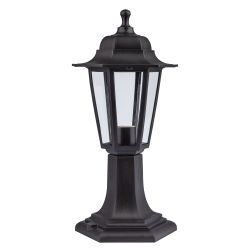 Садово-парковый светильник ЭРА Шестигранные НТУ 06-60-001 черный 6 гранный напольный IP44 Е27 max60Вт