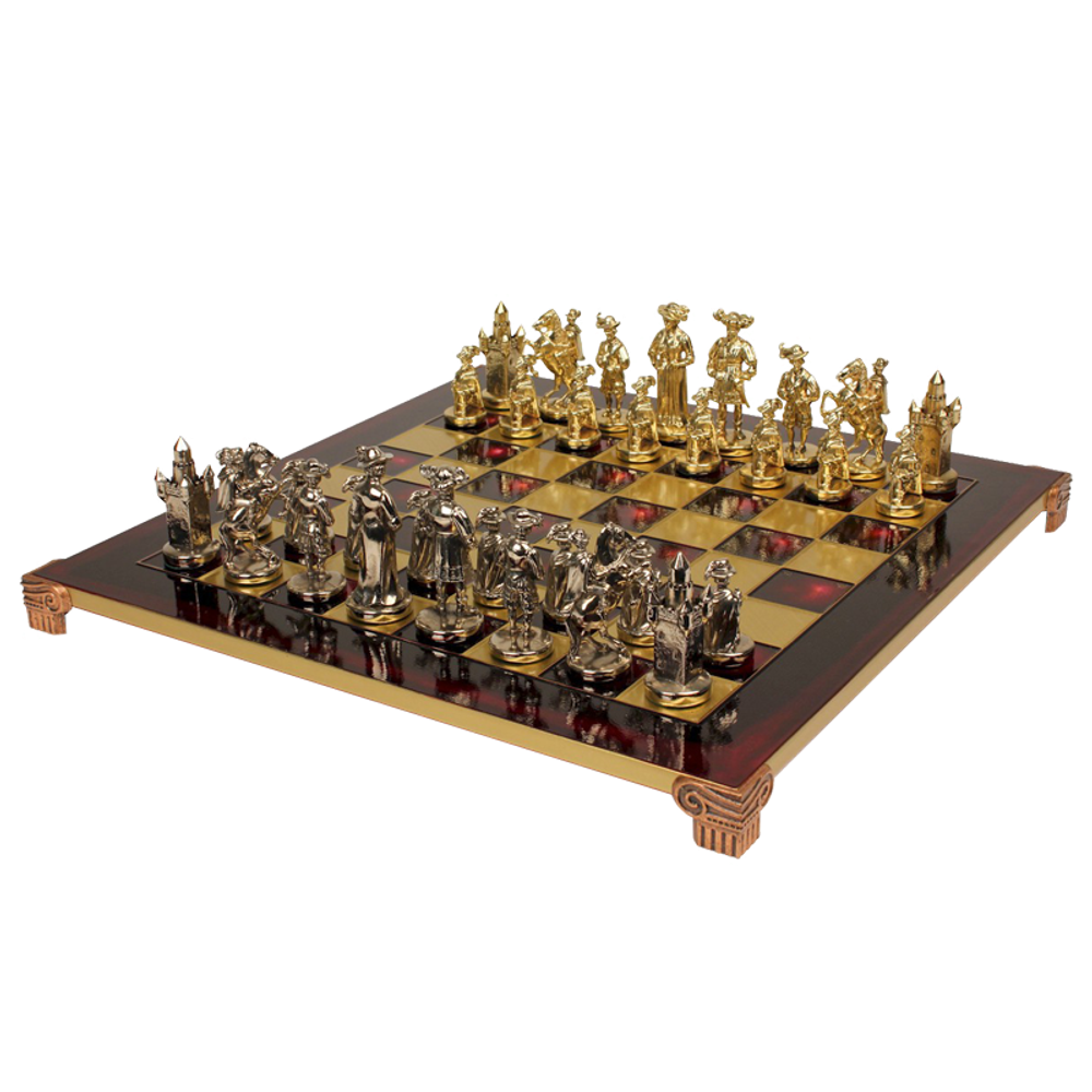 Manopoulos Шахматы бронзовые Рыцари Средневековья