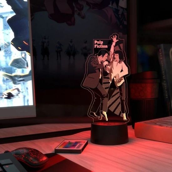 3D лампа Криминальное чтиво танец
