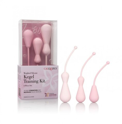 Набор вагинальных кегель из силикона Kegel Training Kit розовый