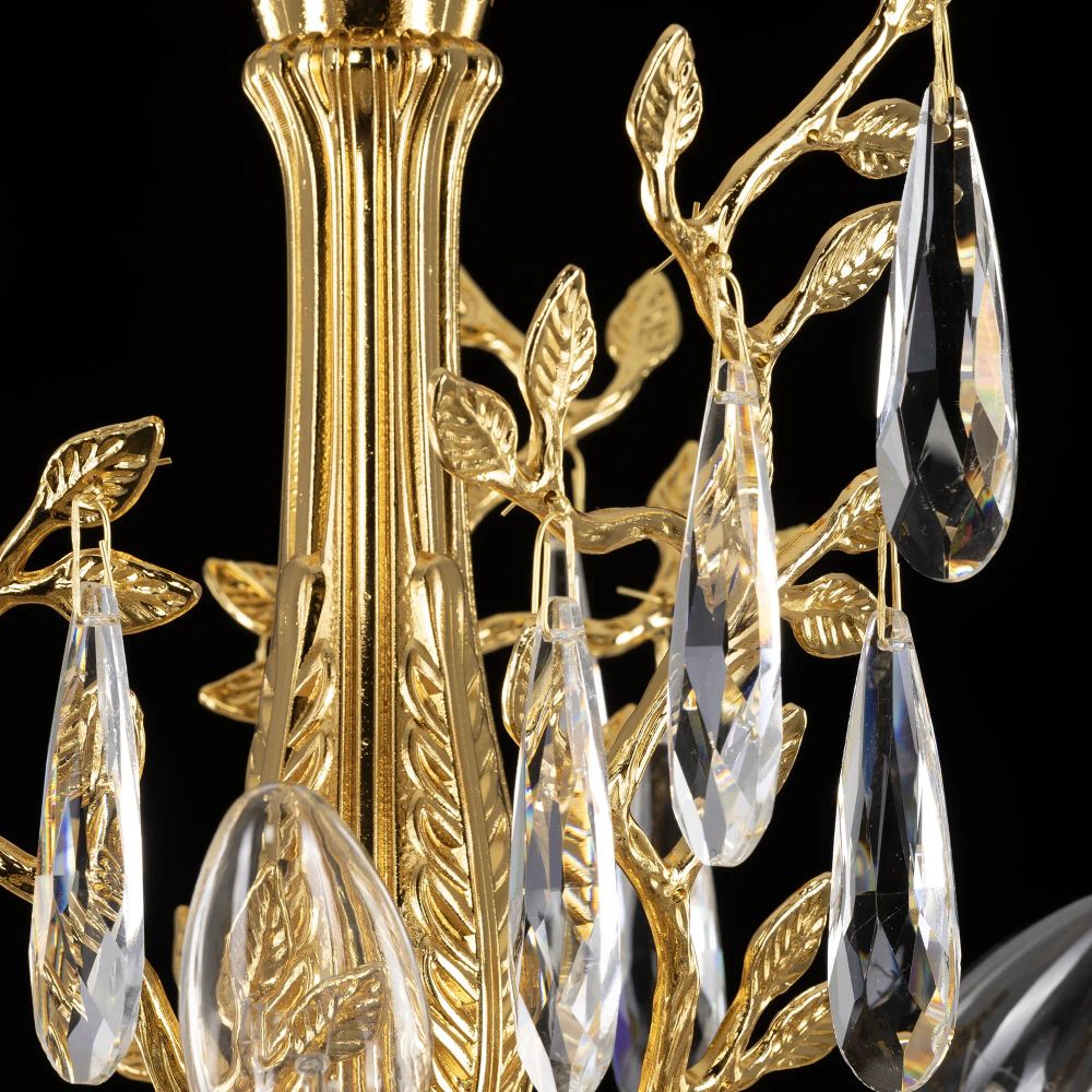 Citilux RITZ CL310062 Люстра хрустальная подвесная Золото