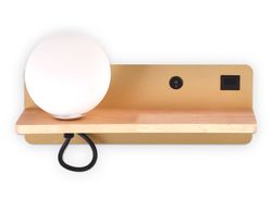 Ambrella Настенный светильник с выключателем, USB портом и полкой Wall FW520