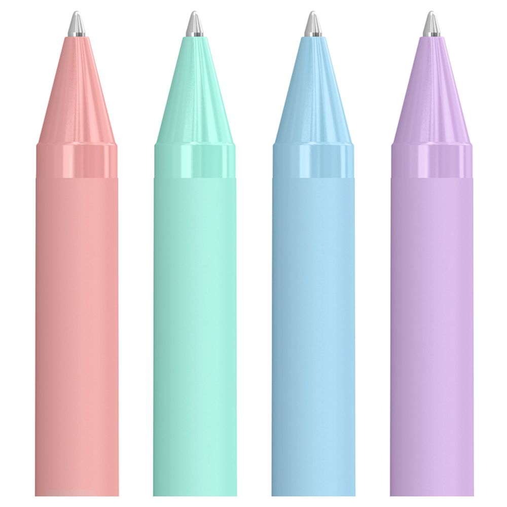 Набор Ручка шариковая автоматическая Berlingo Instinct, синяя, 0.7мм, 4шт