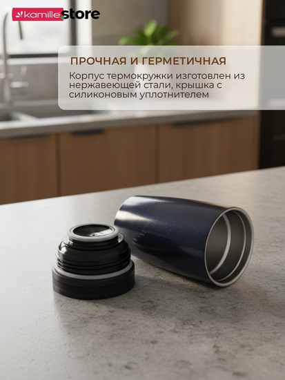 Термокружка 320 мл. из нержавеющей стали Kamille KM 2157