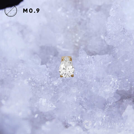 1K Pear Crystal PVD Yellow