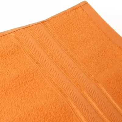 Полотенце махровое 50*80см «Comfort» цвет оранжевый 03010 плотность 300гр/м2